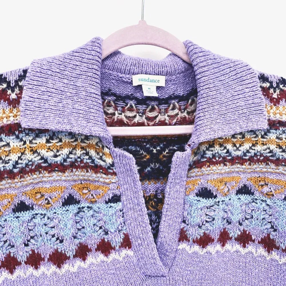 Sundance Calder Fair Isle Collar Sweater - Picture 3 of 11